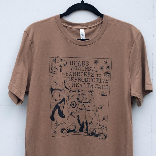 BEARS AGAINST BARRIERS TO REPRODUCTIVE HEALTH CARE TEE