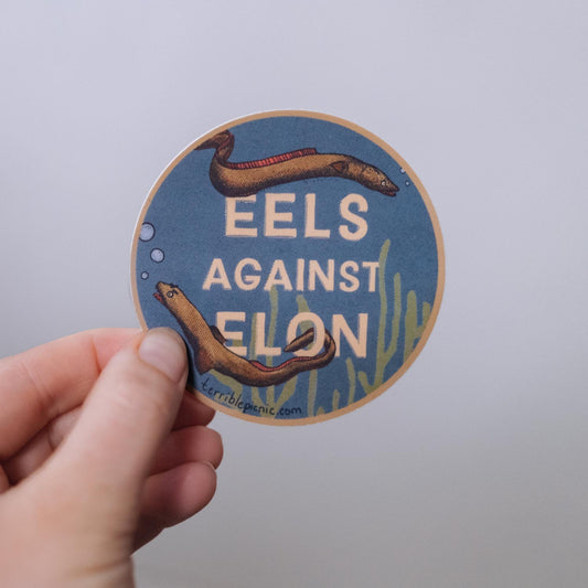 Eels Against Elon Sticker